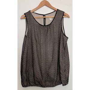 Coldwater Creek Women's Black Lace Sleeveless Top Blouse Lined Size Large‎ (14)